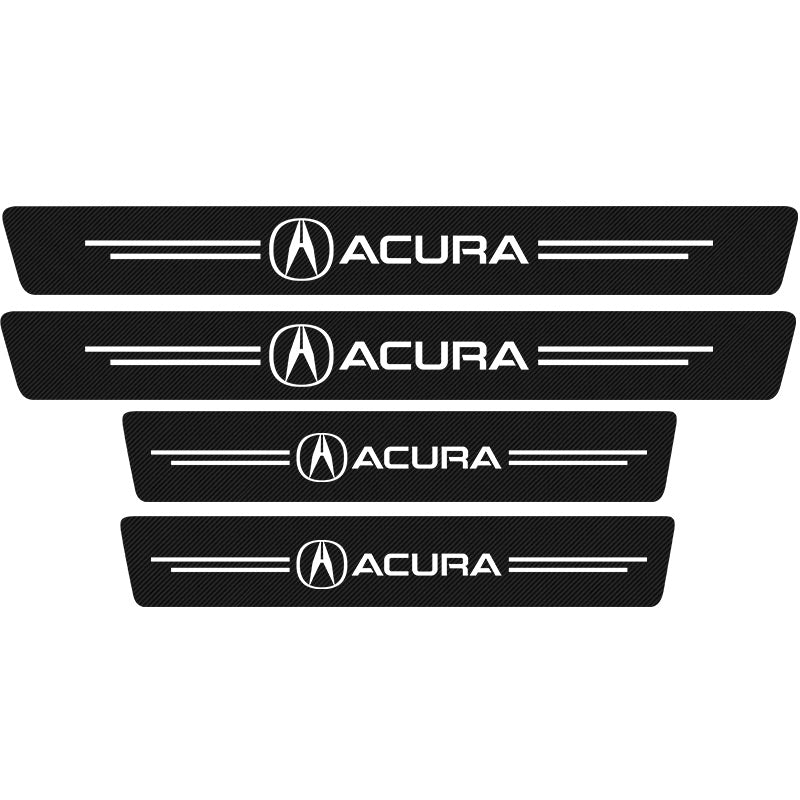Carbon Car Door Sills Stickers