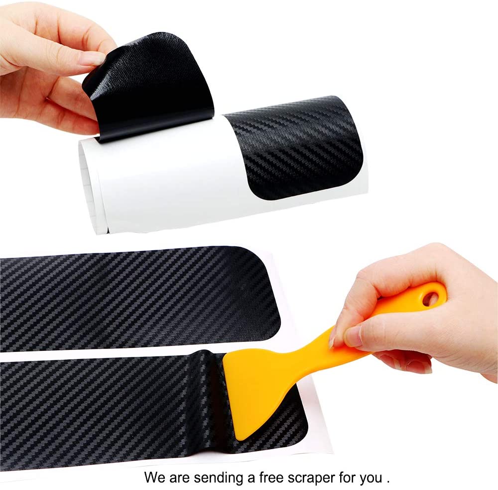 Carbon Car Door Sills Stickers