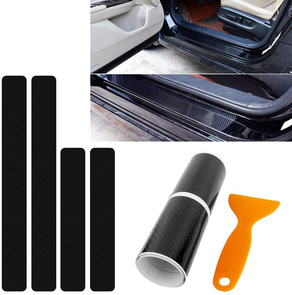 Carbon Car Door Sills Stickers