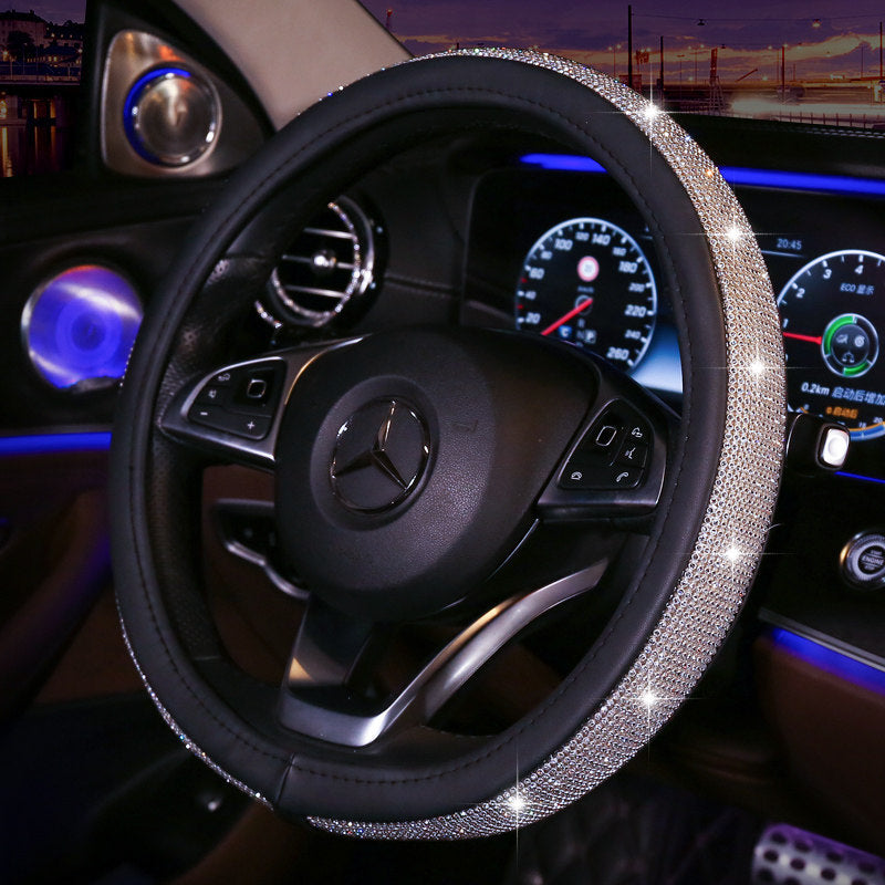 Car Interior with Diamond Swan Ornaments - Blingbling!