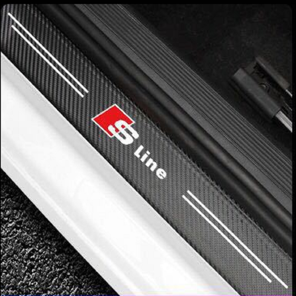 Carbon Car Door Sills Stickers