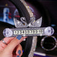 Car Interior with Diamond Swan Ornaments - Blingbling!