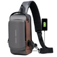 USB Charging Sport Sling Anti-Theft Shoulder Bag