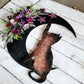 Witchy Celestial Door/Art Halloween Lunar Decor Kitty Lovers Gift