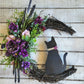 Witchy Celestial Door/Art Halloween Lunar Decor Kitty Lovers Gift