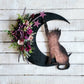 Witchy Celestial Door/Art Halloween Lunar Decor Kitty Lovers Gift