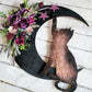 Witchy Celestial Door/Art Halloween Lunar Decor Kitty Lovers Gift